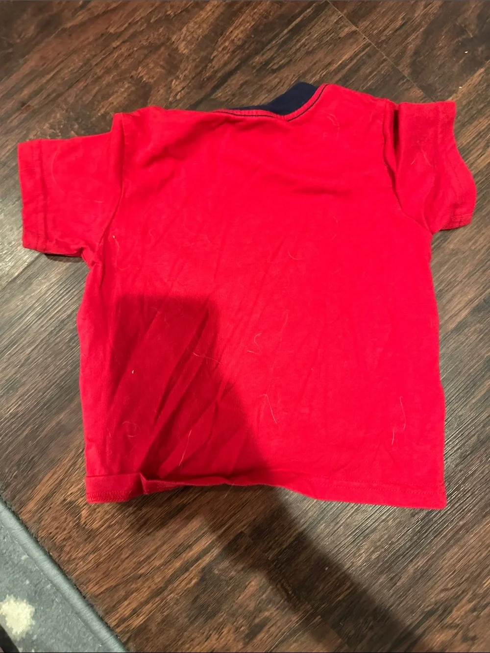 Gymboree Red Short Sleeve Tee with Patriotic Dino Appliqués